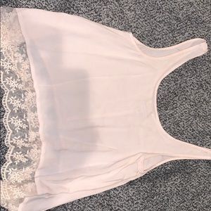 light pink tank top